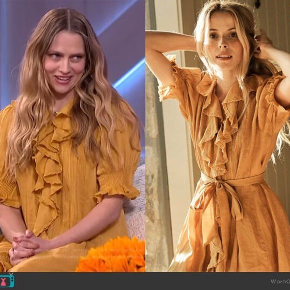 Doen Dresses & Skirts - DOEN Pumpkin Spice Cotton PIPER Dress XL